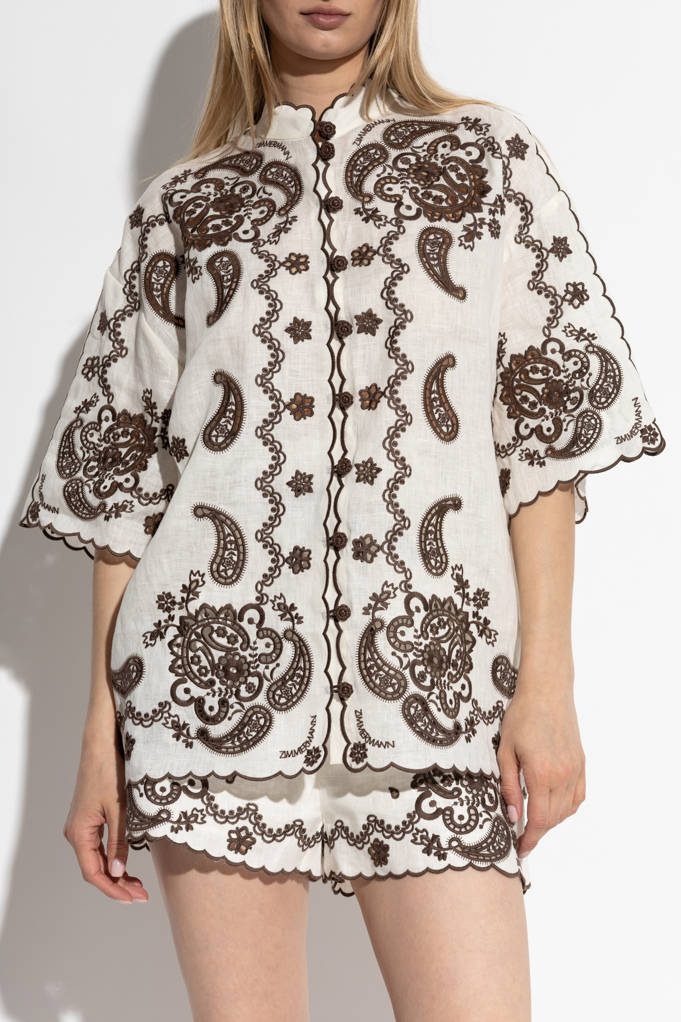Zimmermann Shirt with decorative embroidery | Women's | Vitkac